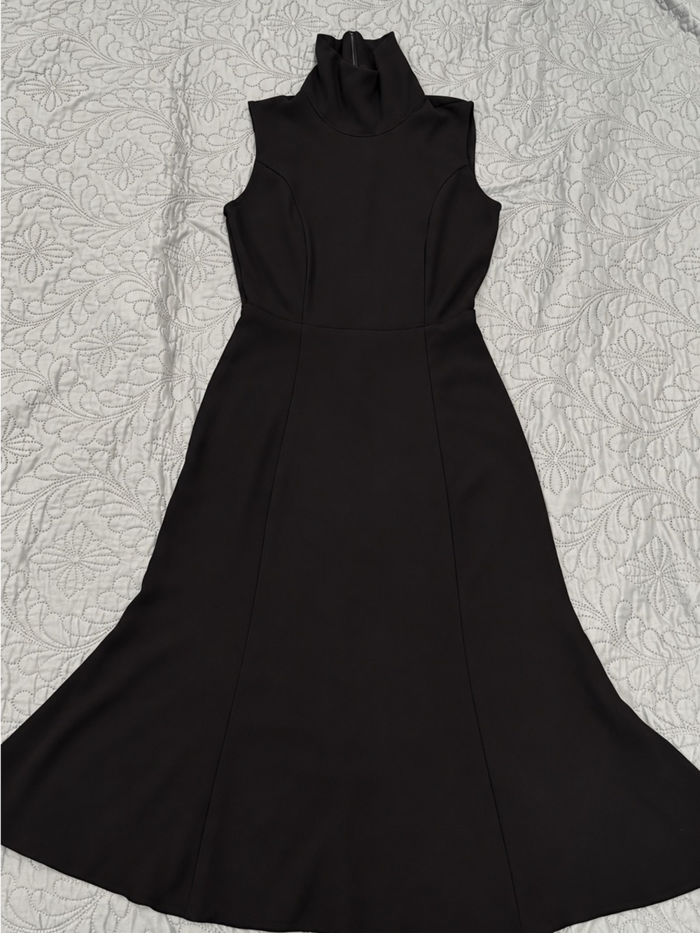 Reformation Sleeveless Black Maxi Dress with Turtleneck